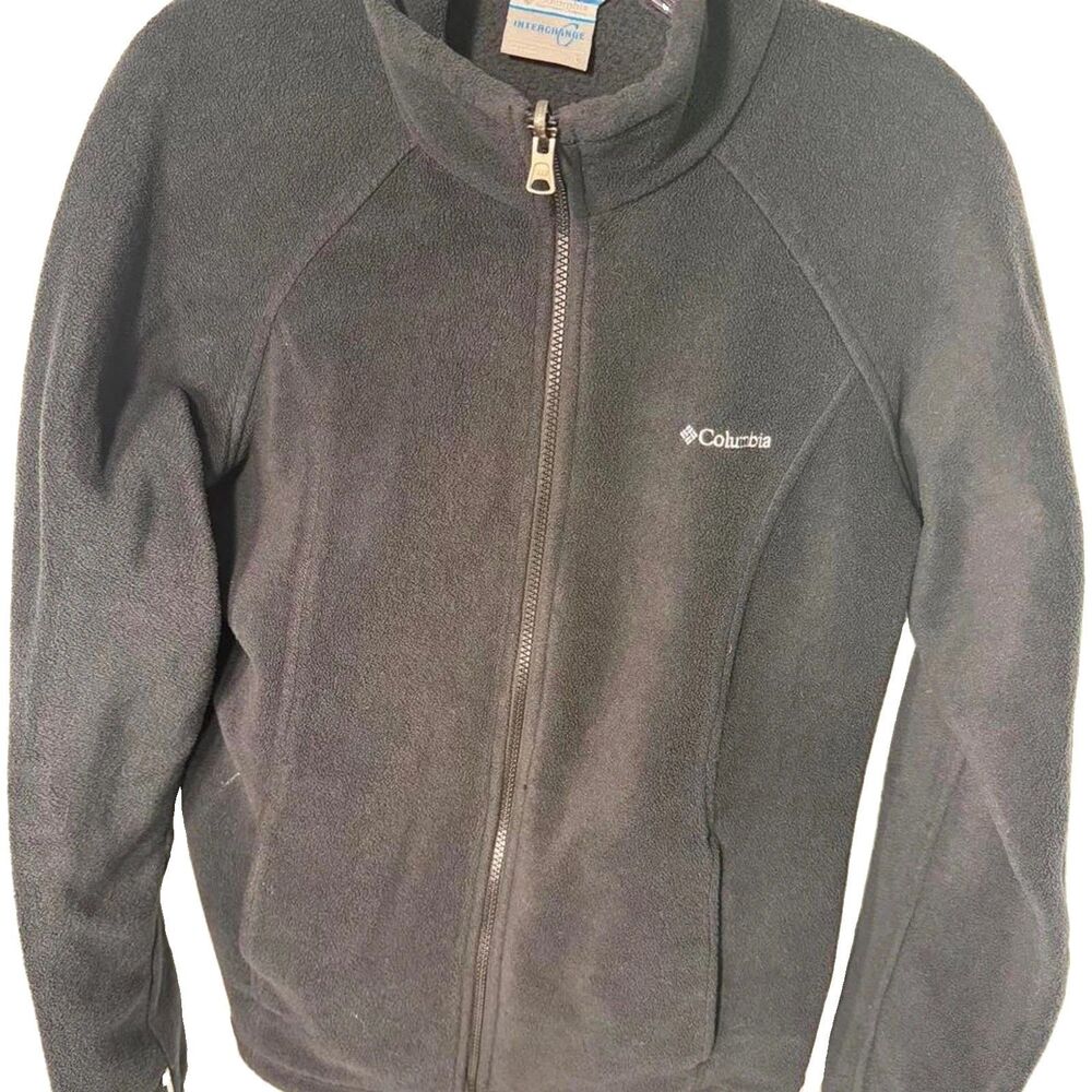 Columbia Women’s Size Large Black Fleece Full Zip Sweater Jacket